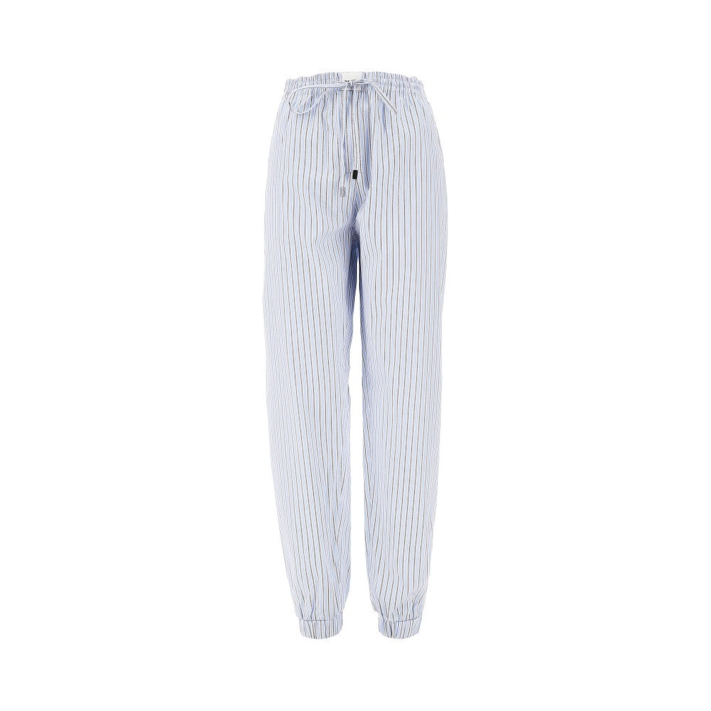 Striped poplin shirt