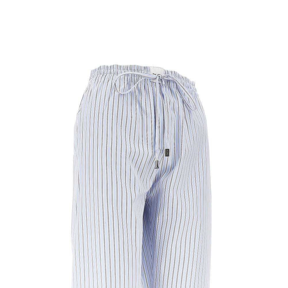 Striped poplin shirt