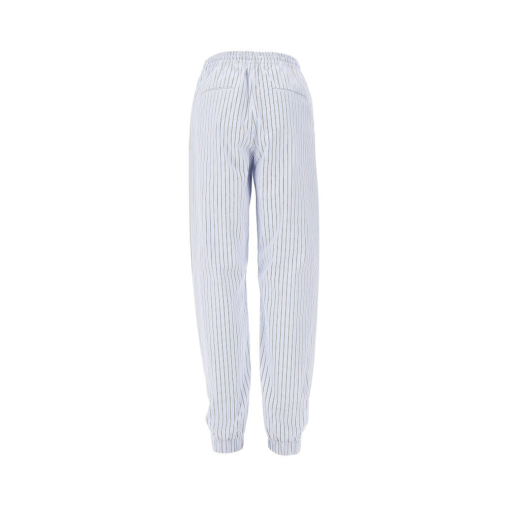 Striped poplin shirt