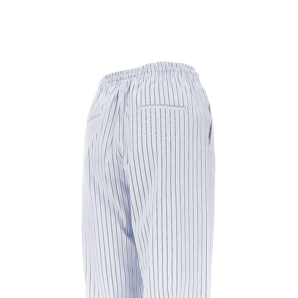 Striped poplin shirt