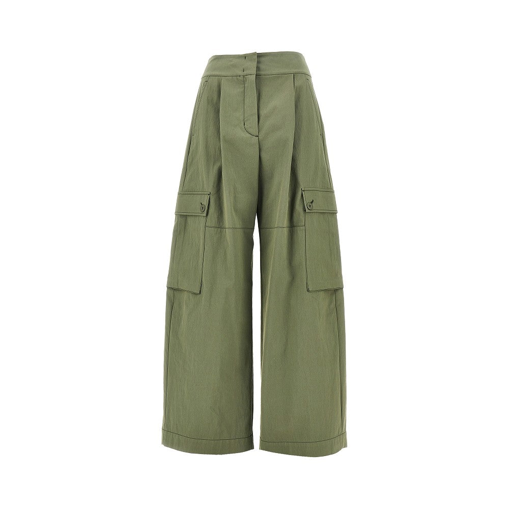Gabardine cargo pants