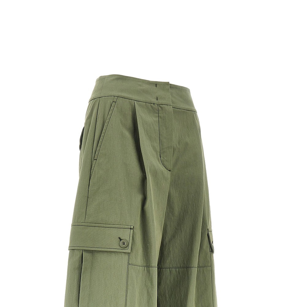 Gabardine cargo pants