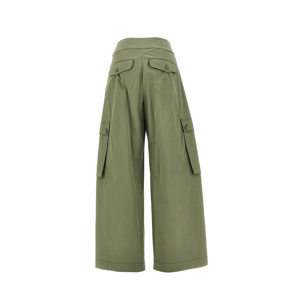 Gabardine cargo pants