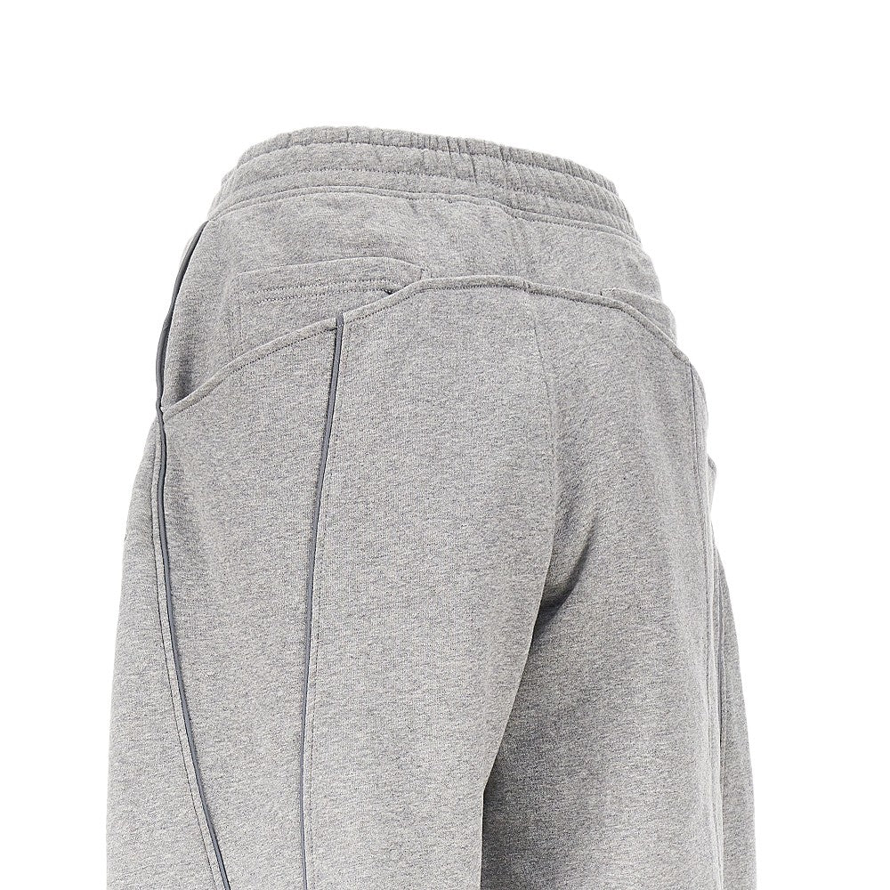 Mélange cotton jogging pants
