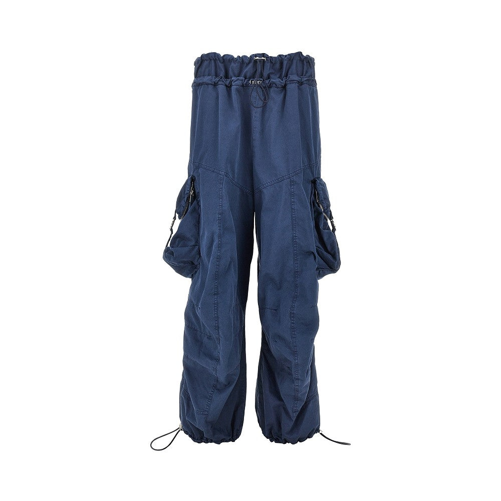 Pantalone cargo in cotone washed