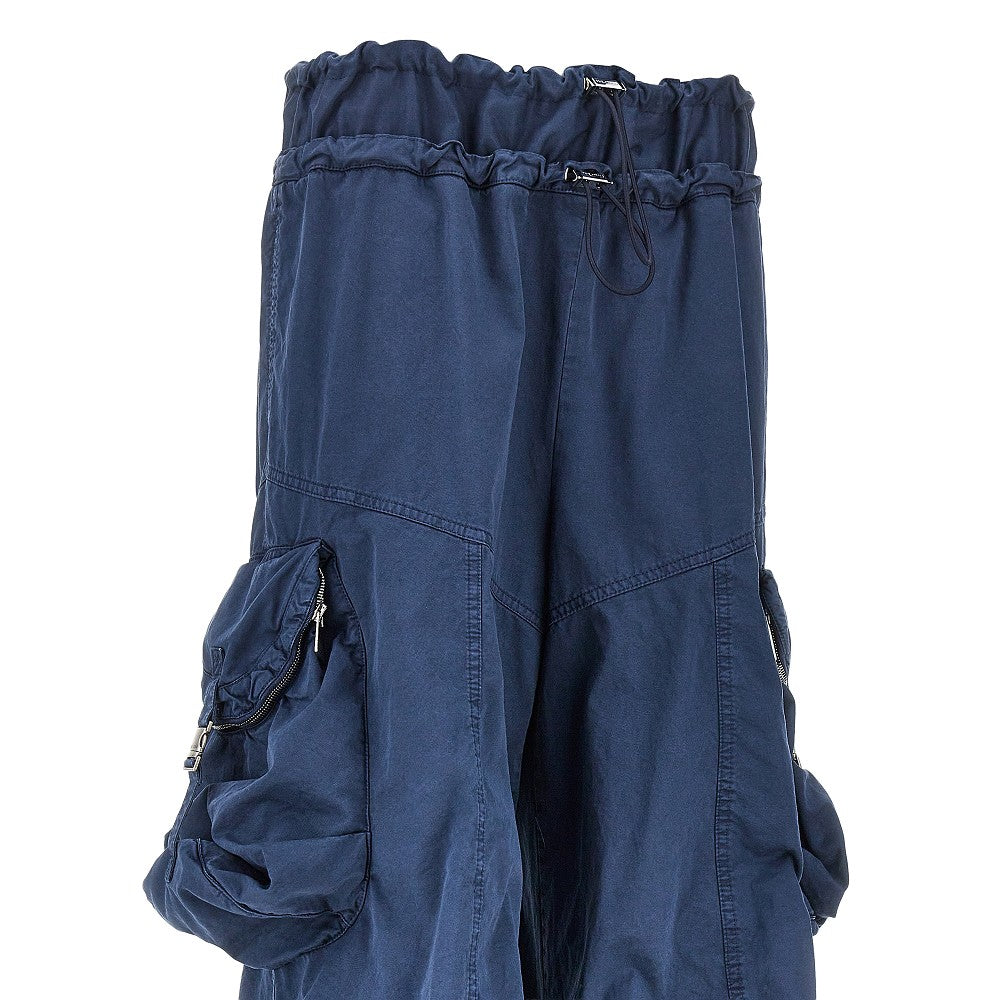 Pantalone cargo in cotone washed