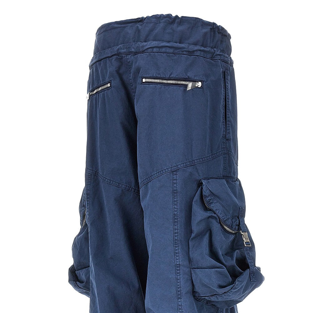 Pantalone cargo in cotone washed