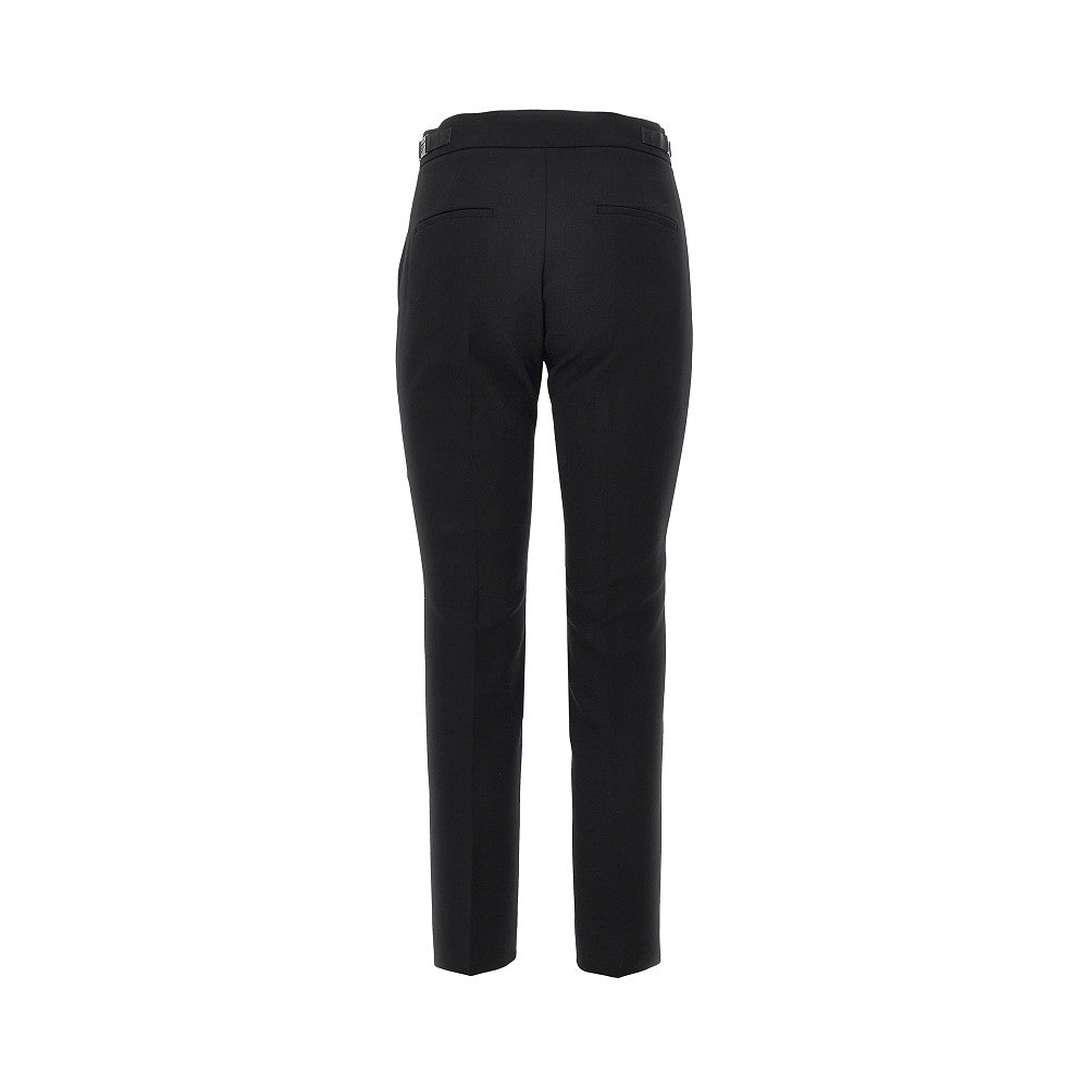 Pantalone cropped in tela di lana stretch
