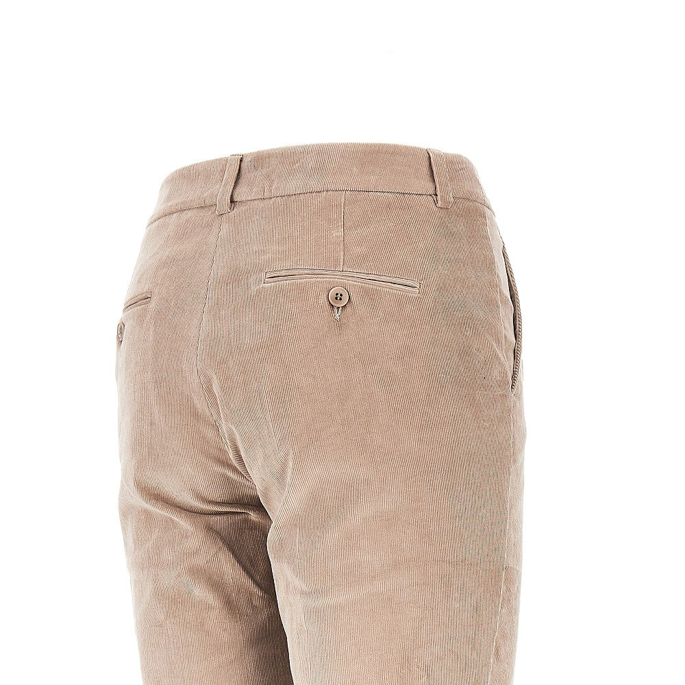 Pantalone cropped in velluto