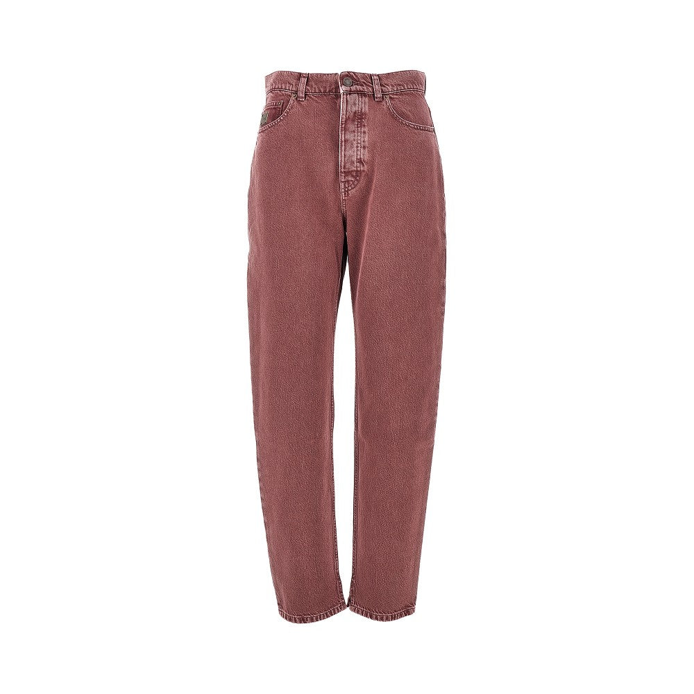 Jeans a vita alta con gamba affusolata