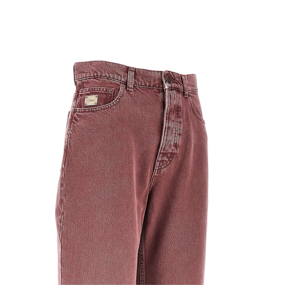 Jeans a vita alta con gamba affusolata
