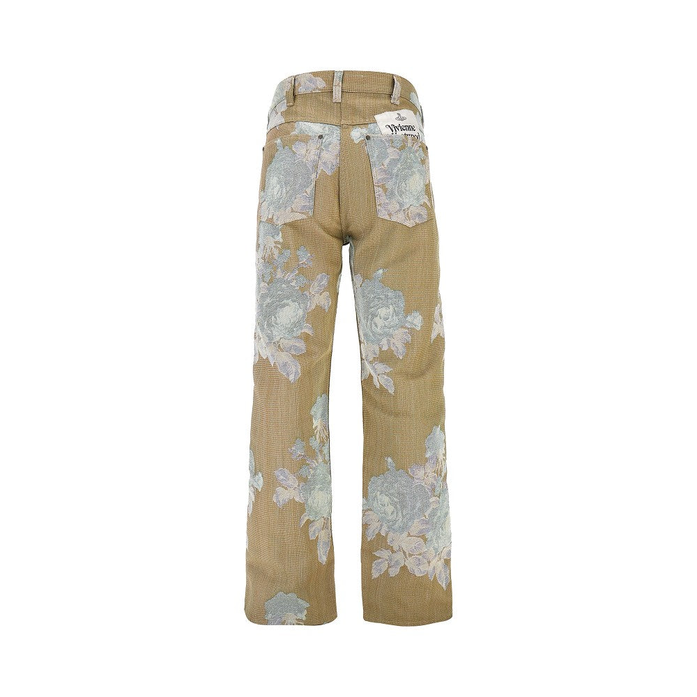 Jeans &#39;Ranch&#39; in cotone jacquard