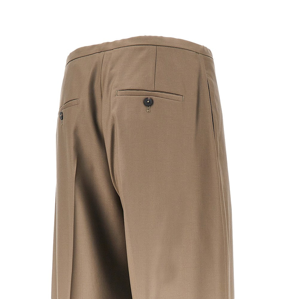 Pantalone in lana con pince