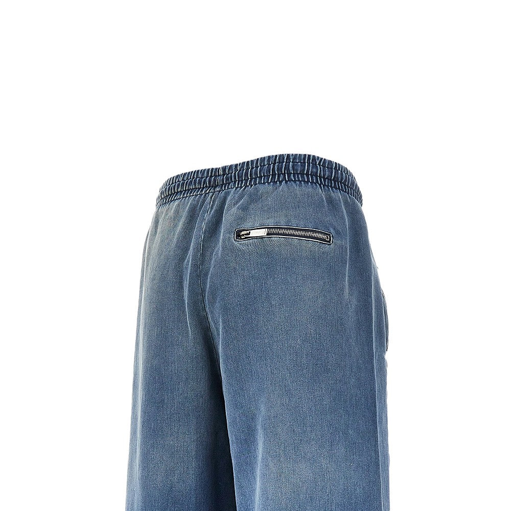 Denim fabric Slouchy Fit sweatpants