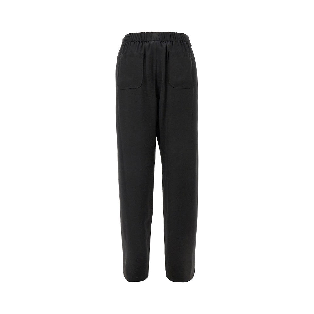 Pantalone in raso di seta