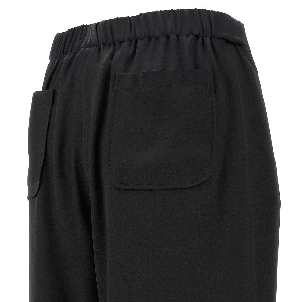 Pantalone in raso di seta