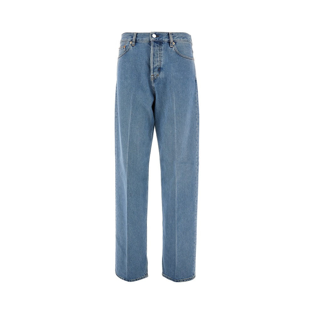 Relaxed Fit jeans with ankle split
