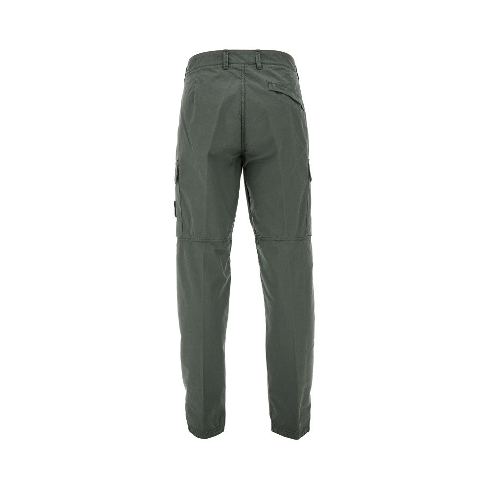 Cotton cargo pants with logo badge
