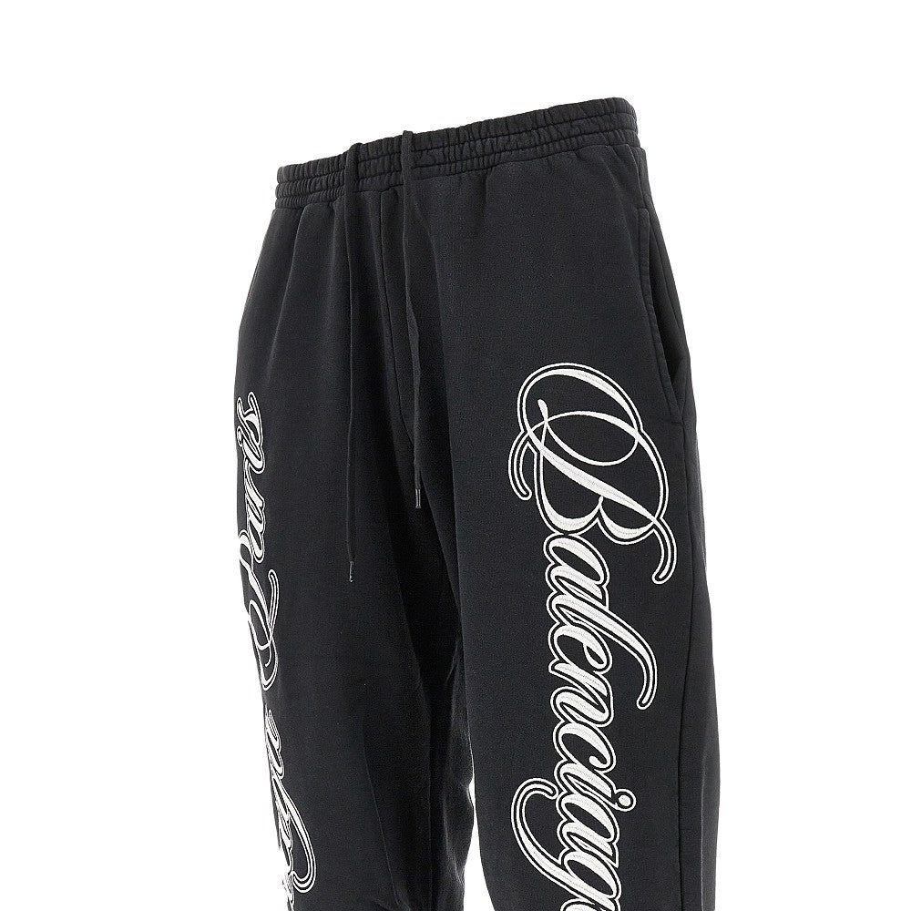 Joggers Baggy Fit con ricamo 'Cursive'