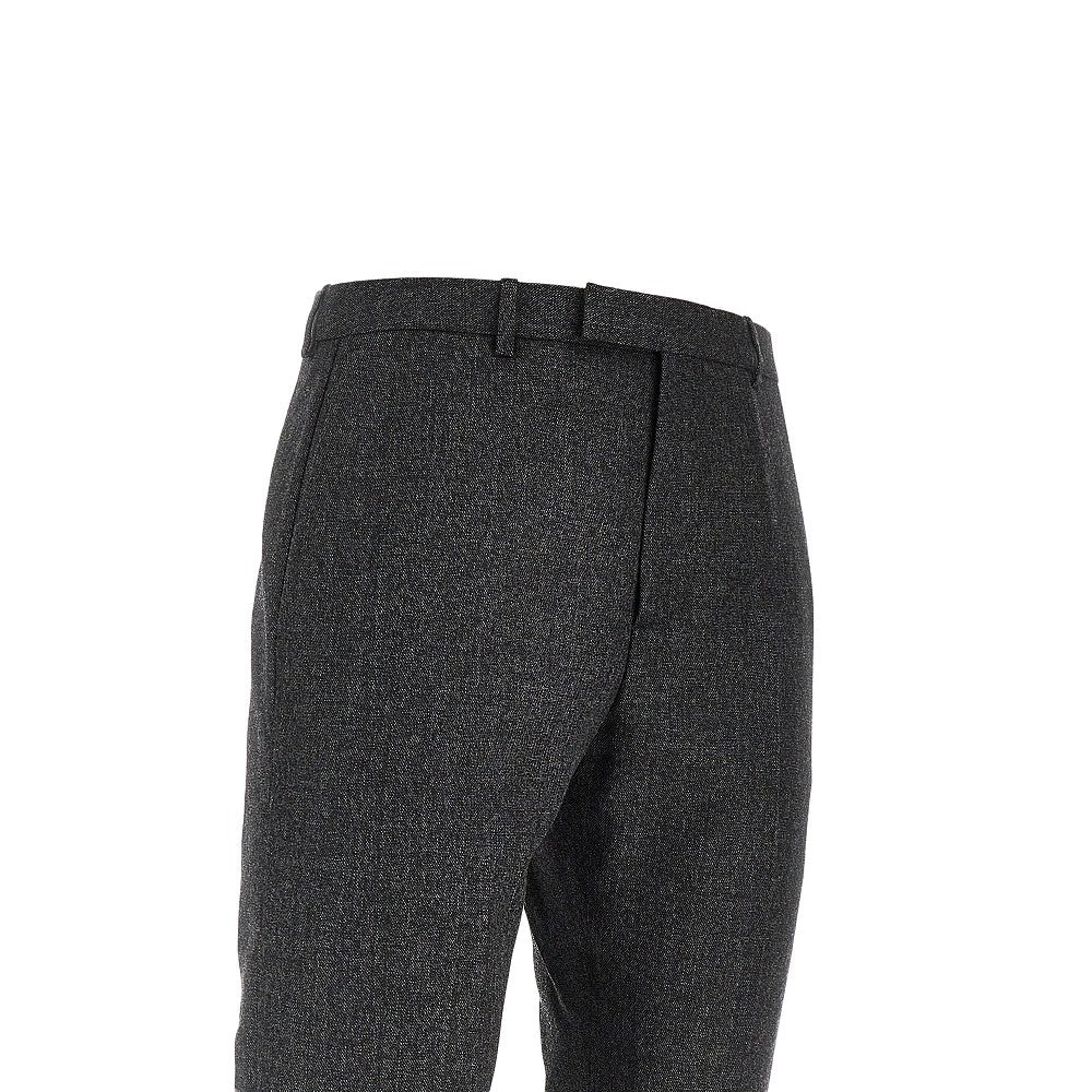 Mouliné wool pants
