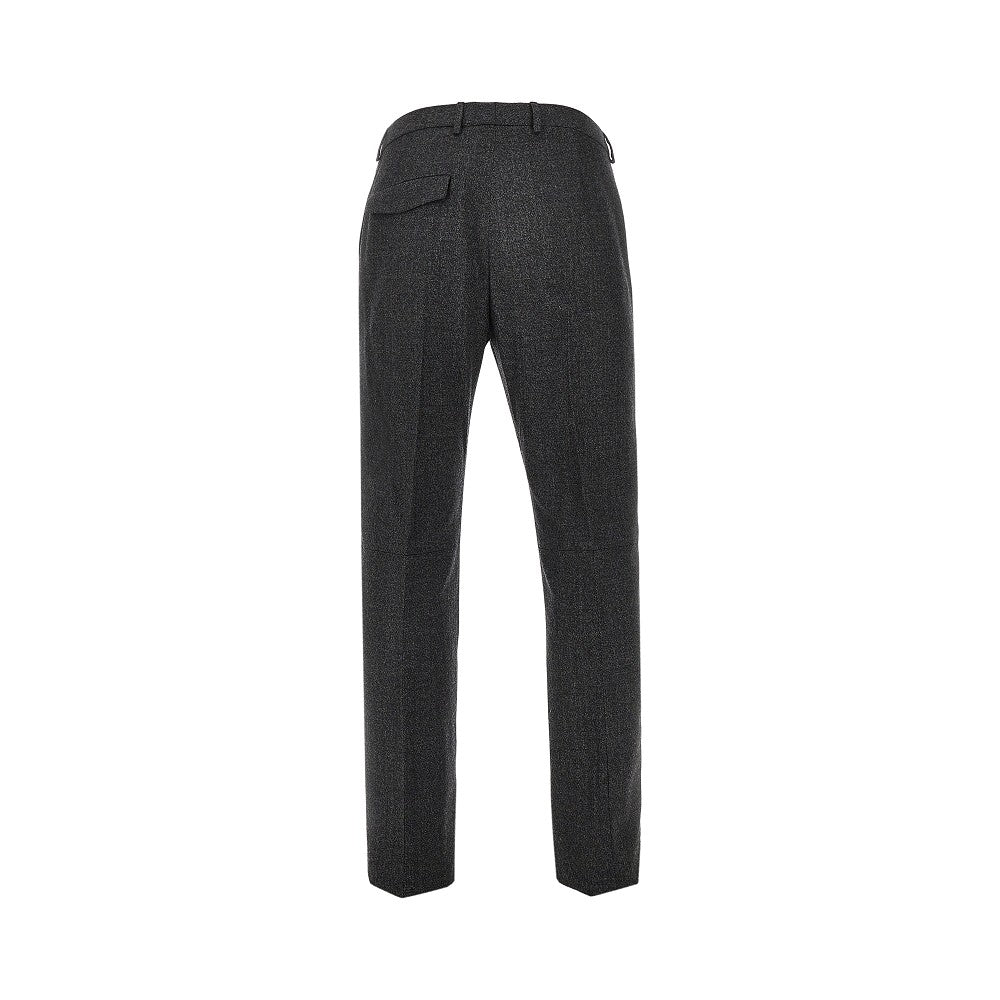 Mouliné wool pants