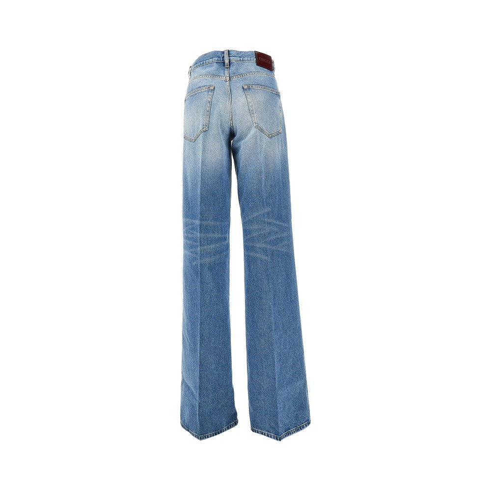Jeans flared con dettaglio Morsetto