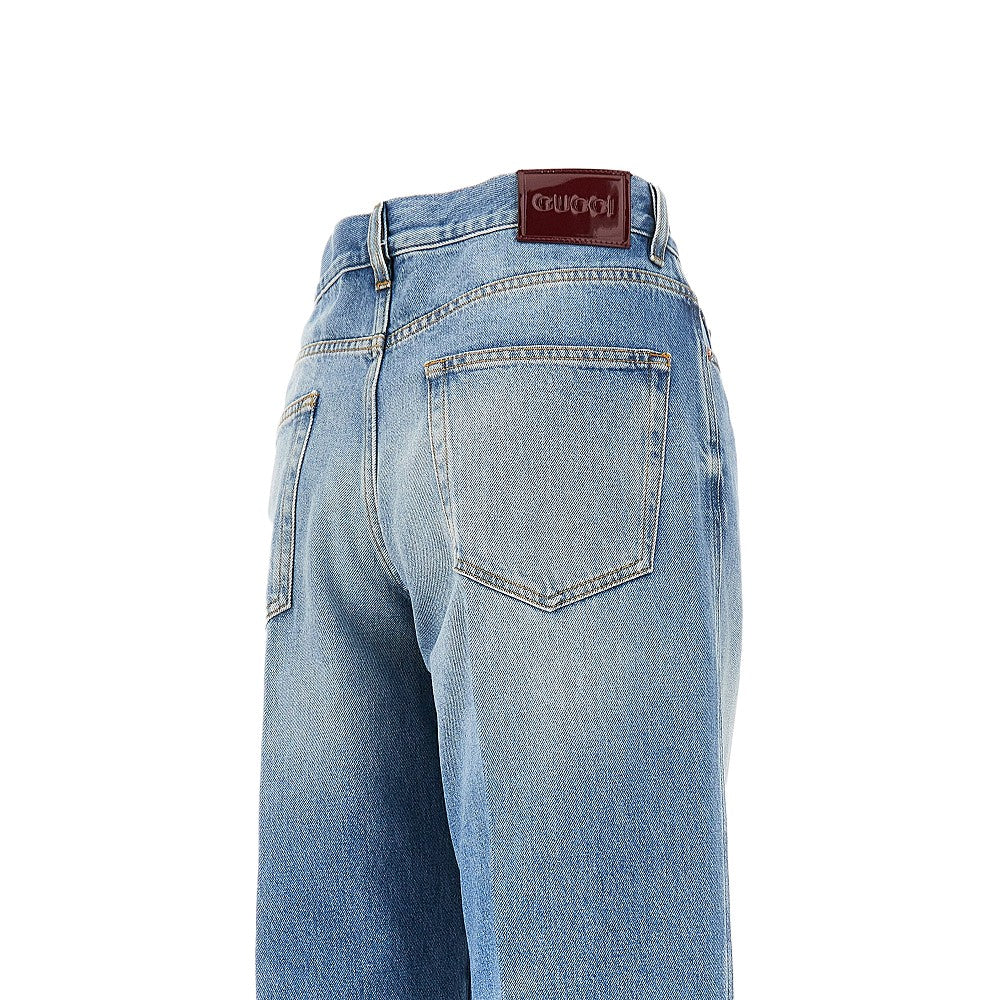Jeans flared con dettaglio Morsetto