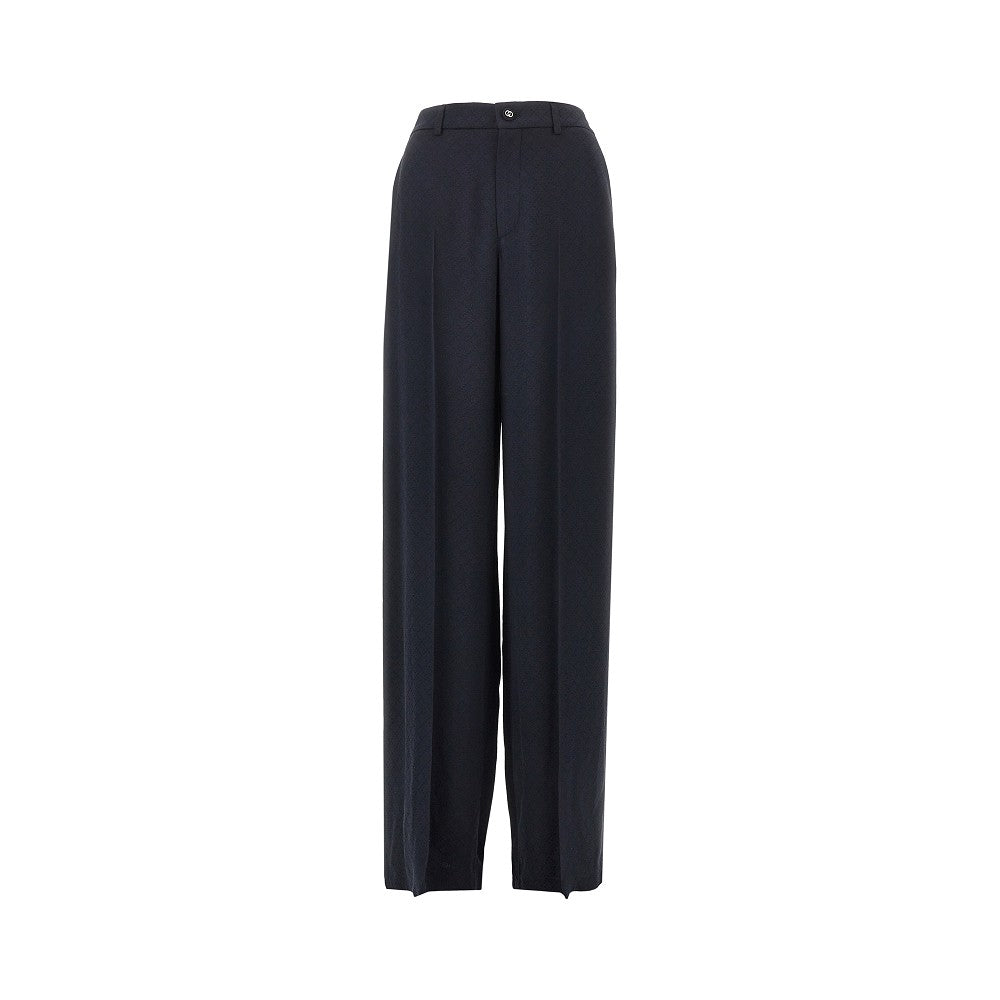 Pantalone in misto seta jacquard