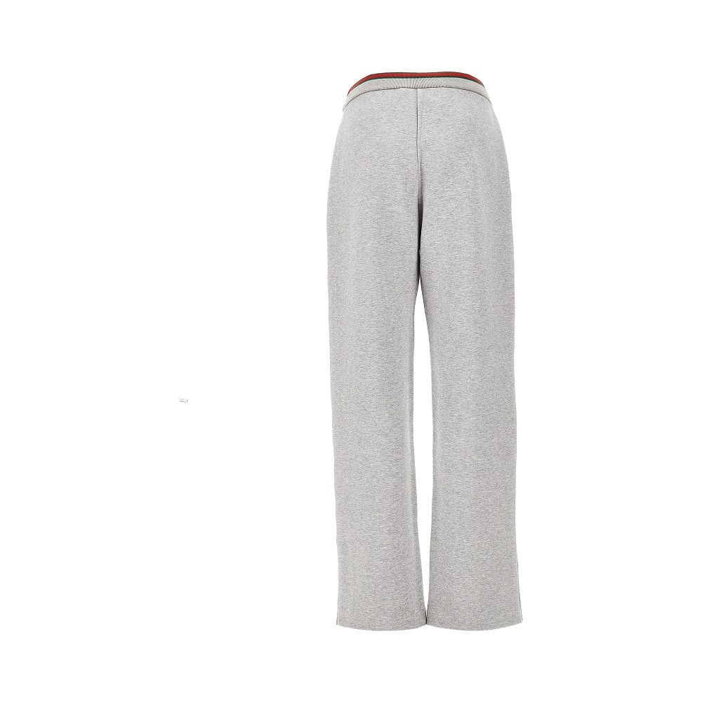 Pantalone leisure in jersey mélange