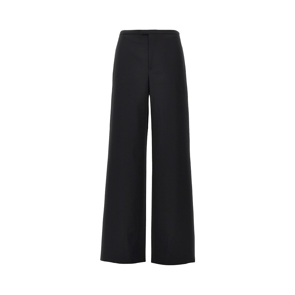 Pantalone a gamba ampia in lana