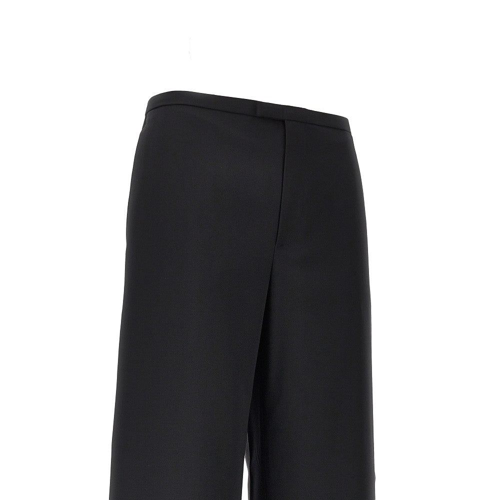 Pantalone a gamba ampia in lana