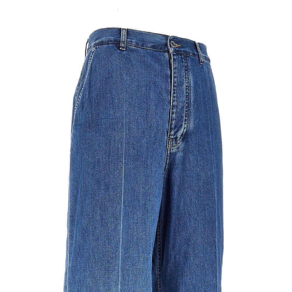 Atlantic Blue wash wide leg jeans