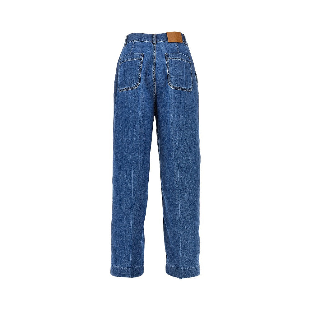 Atlantic Blue wash wide leg jeans