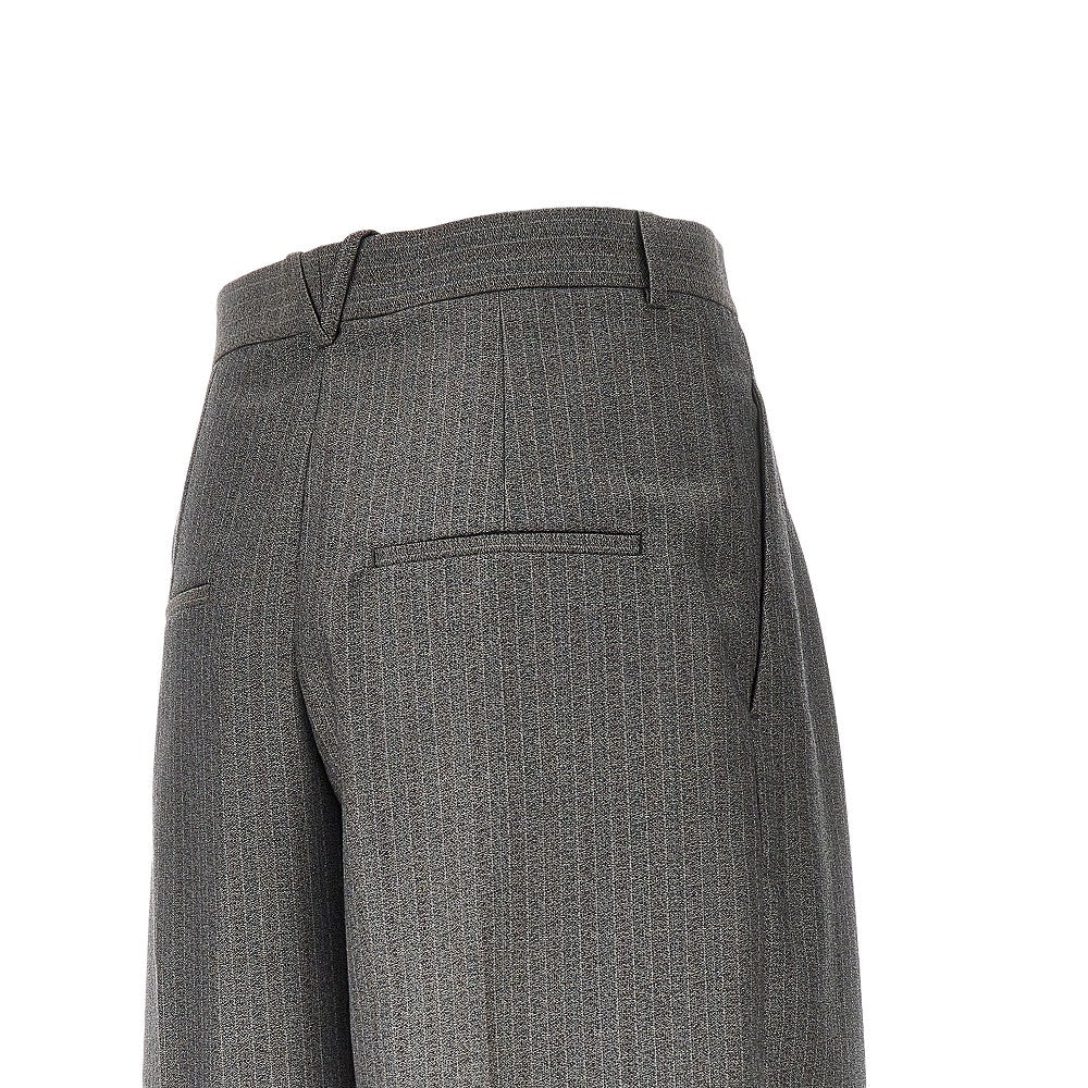 Wool and mohair pants with darts
