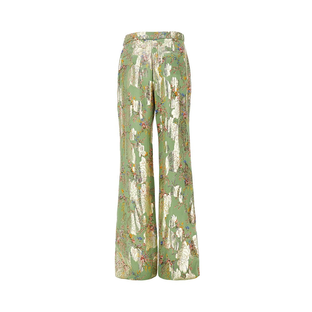 Fil coupé silk pants