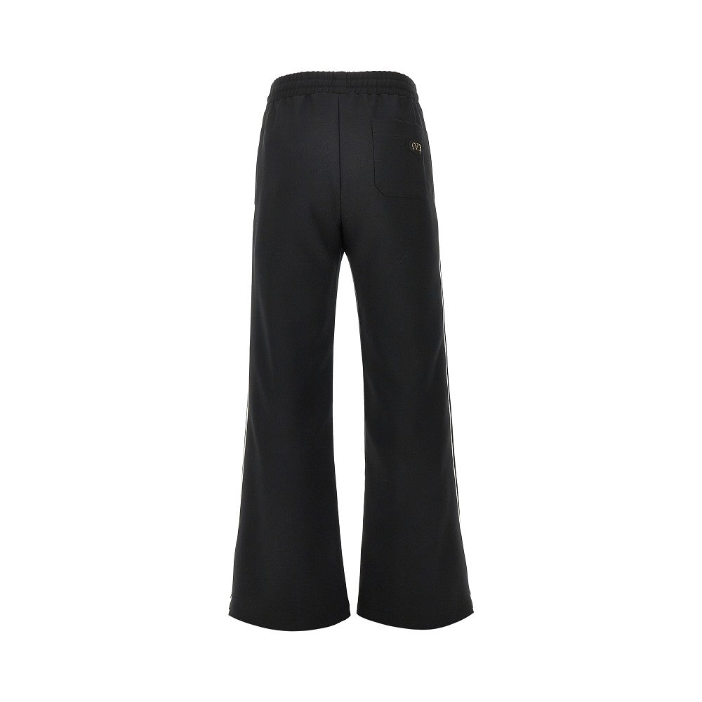 Technical twill pants with V Logo patch