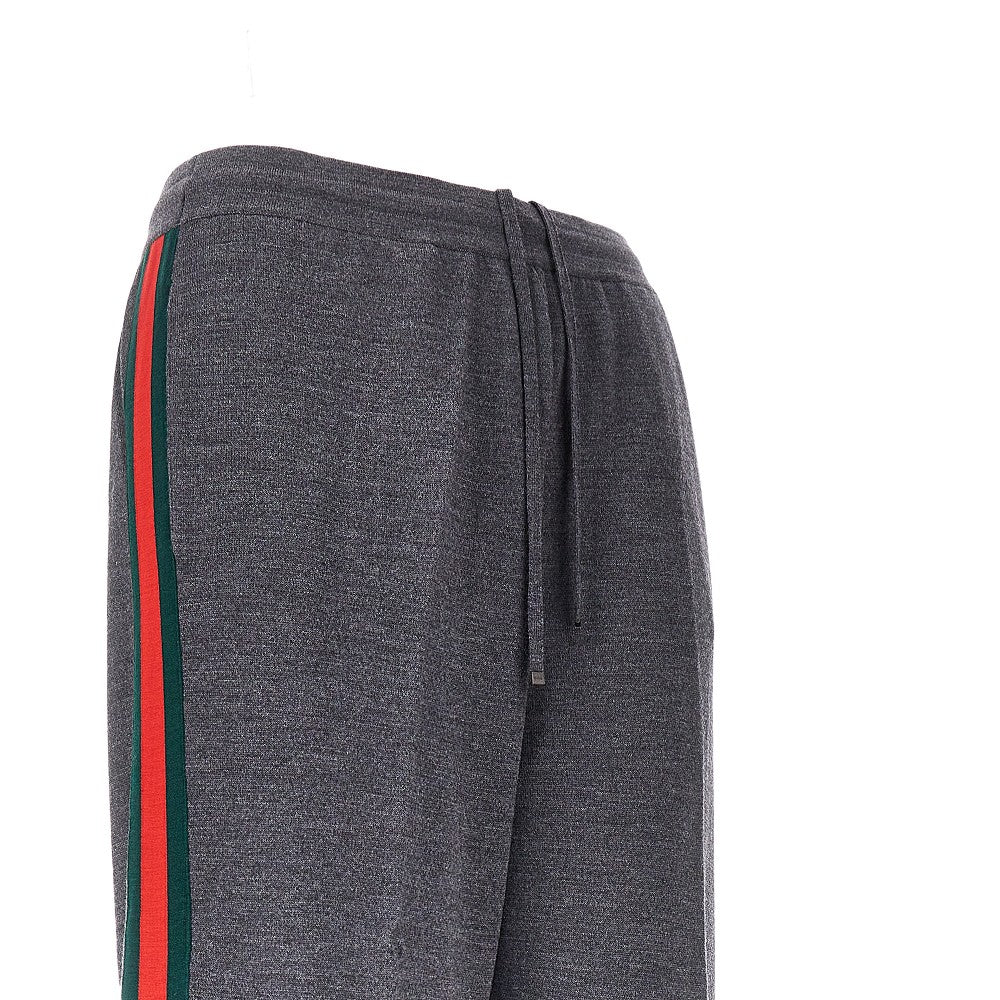 Pantalone in maglia con bande Web