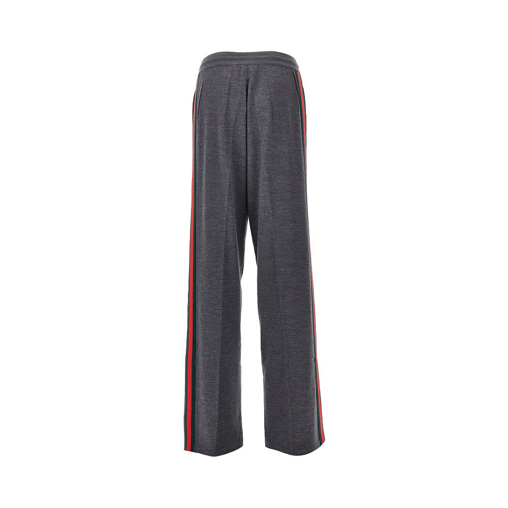 Pantalone in maglia con bande Web