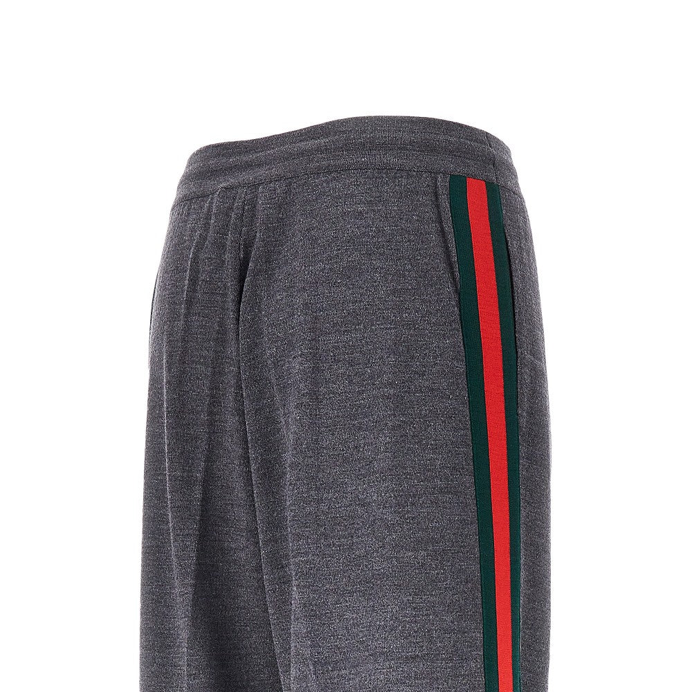 Pantalone in maglia con bande Web
