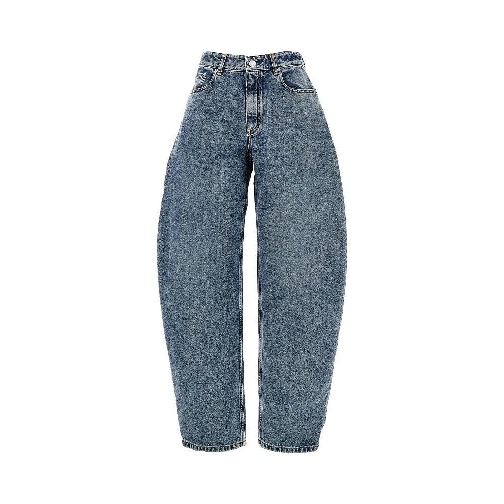 Curved five-pocket jeans
