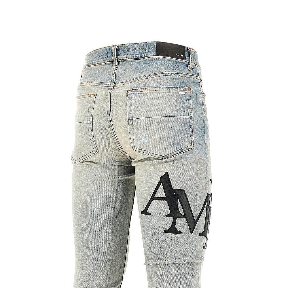 Jeans Skinny Fit 'Staggered Logo'