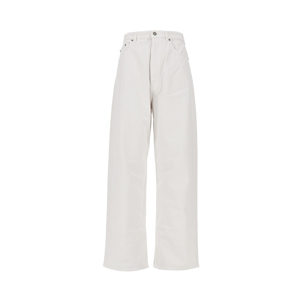 Jeans Drop in drill di cotone
