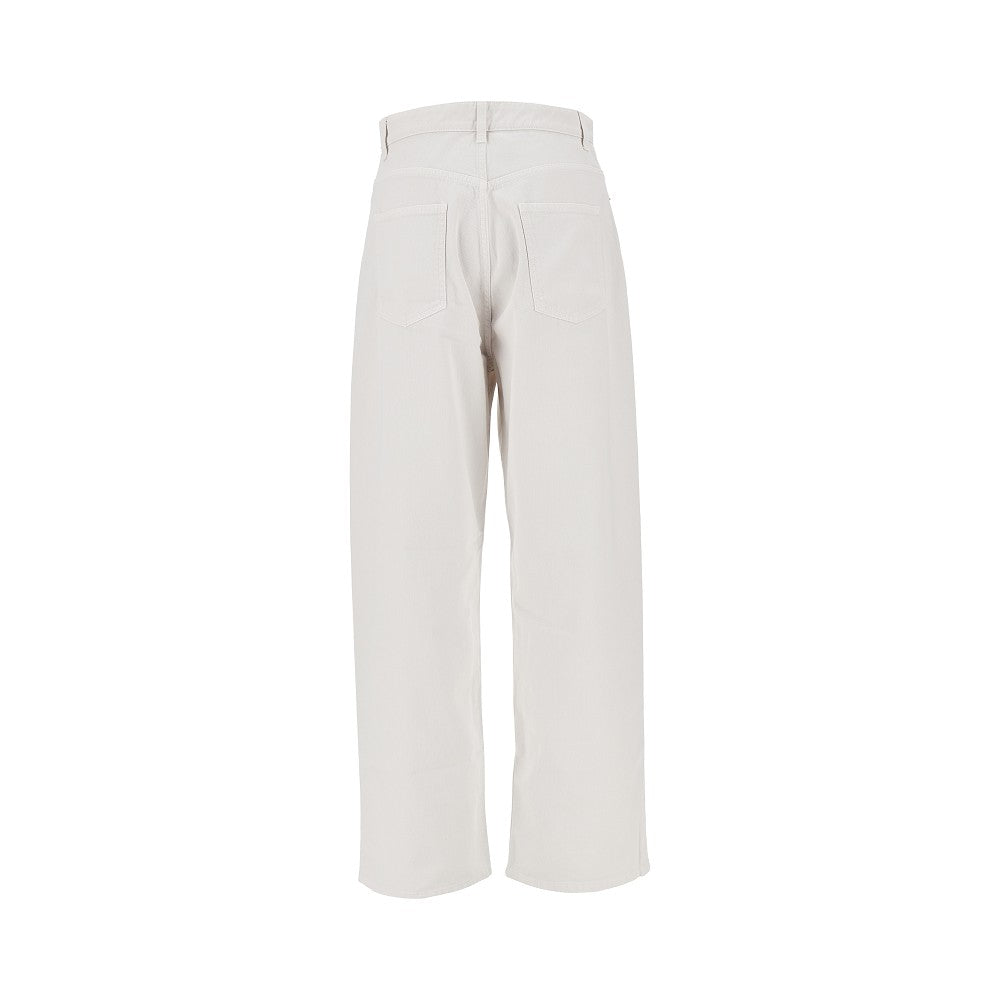 Jeans Drop in drill di cotone