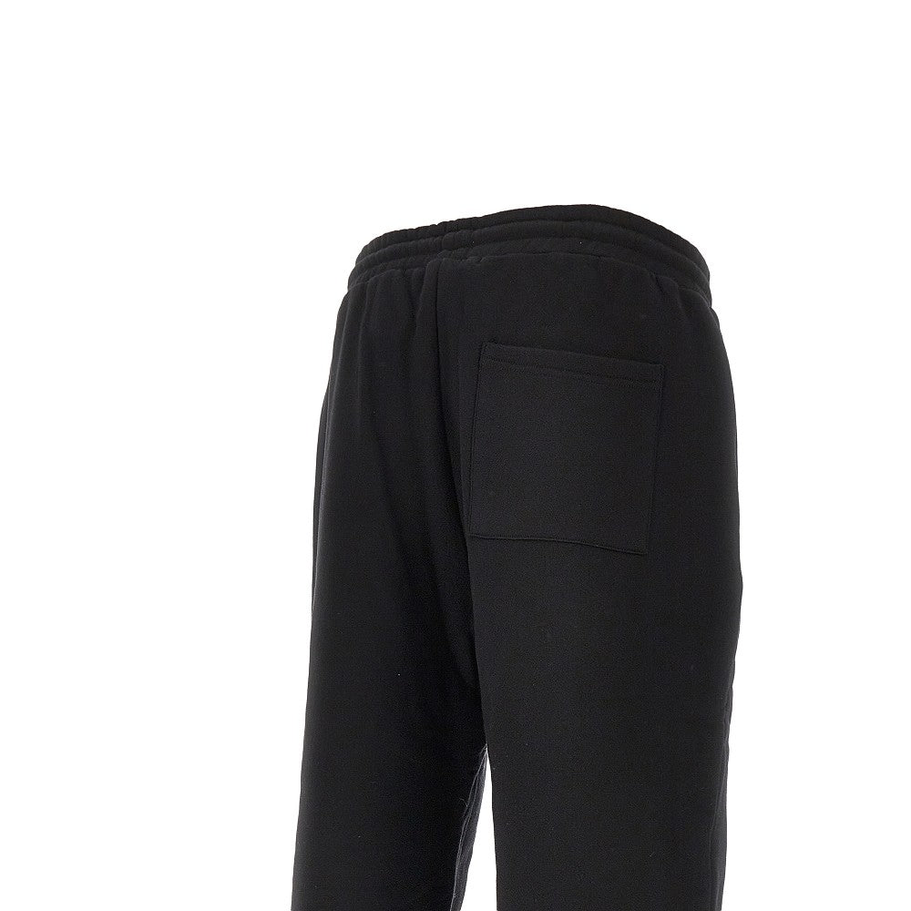 Joggers con mini logo ricamato