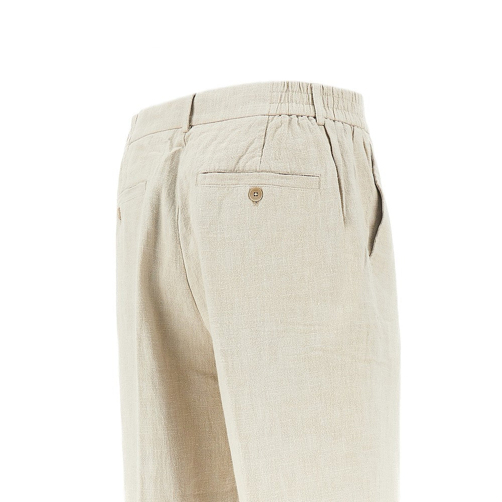 'Bayham' linen and cotton pants