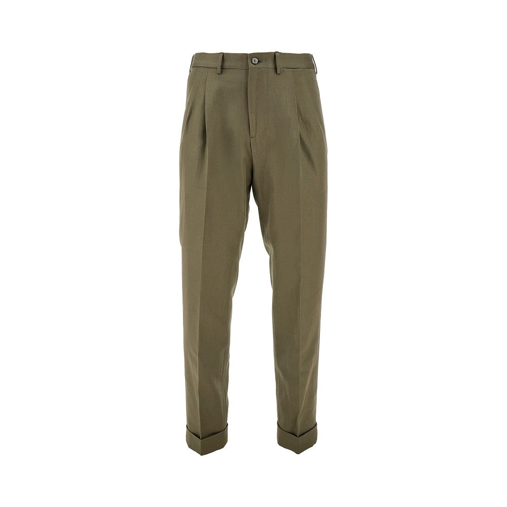 Clark Accademia cotton and linen trousers