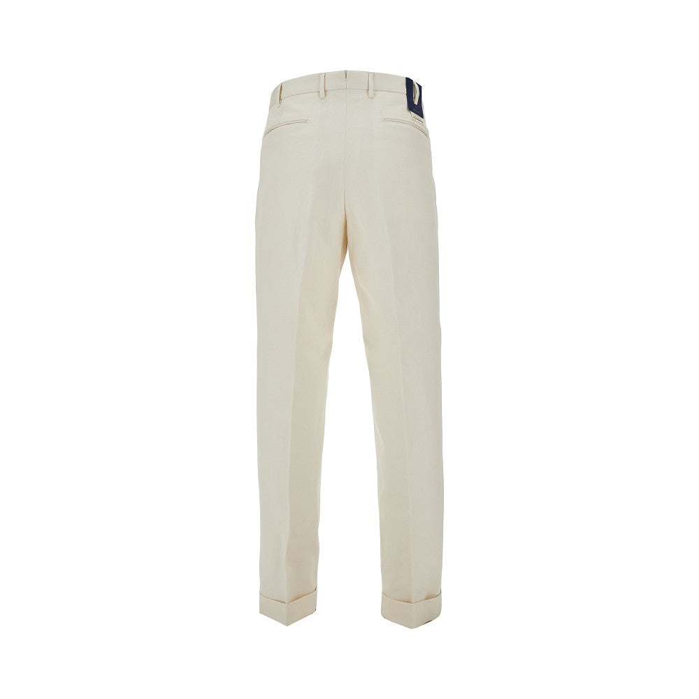 Clark Accademia cotton and linen trousers