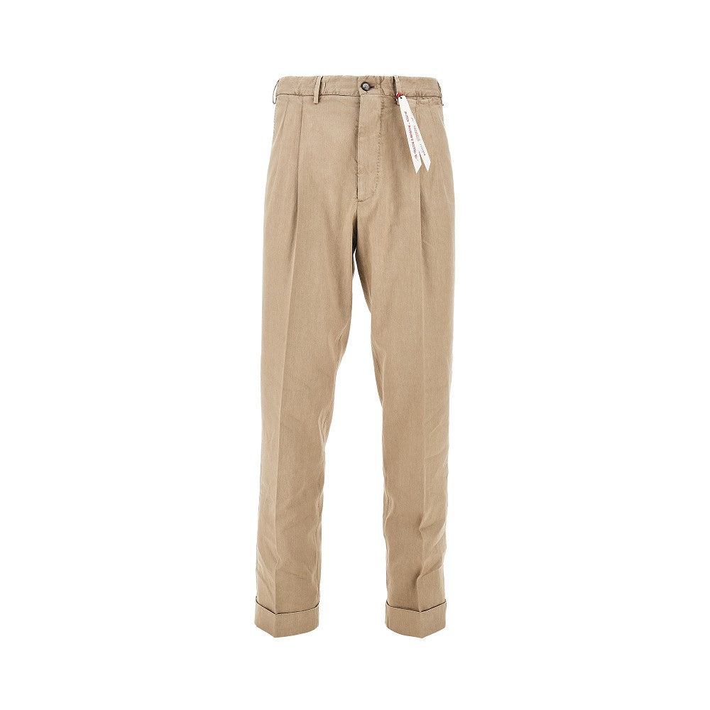 'Clark' linen and cotton pants