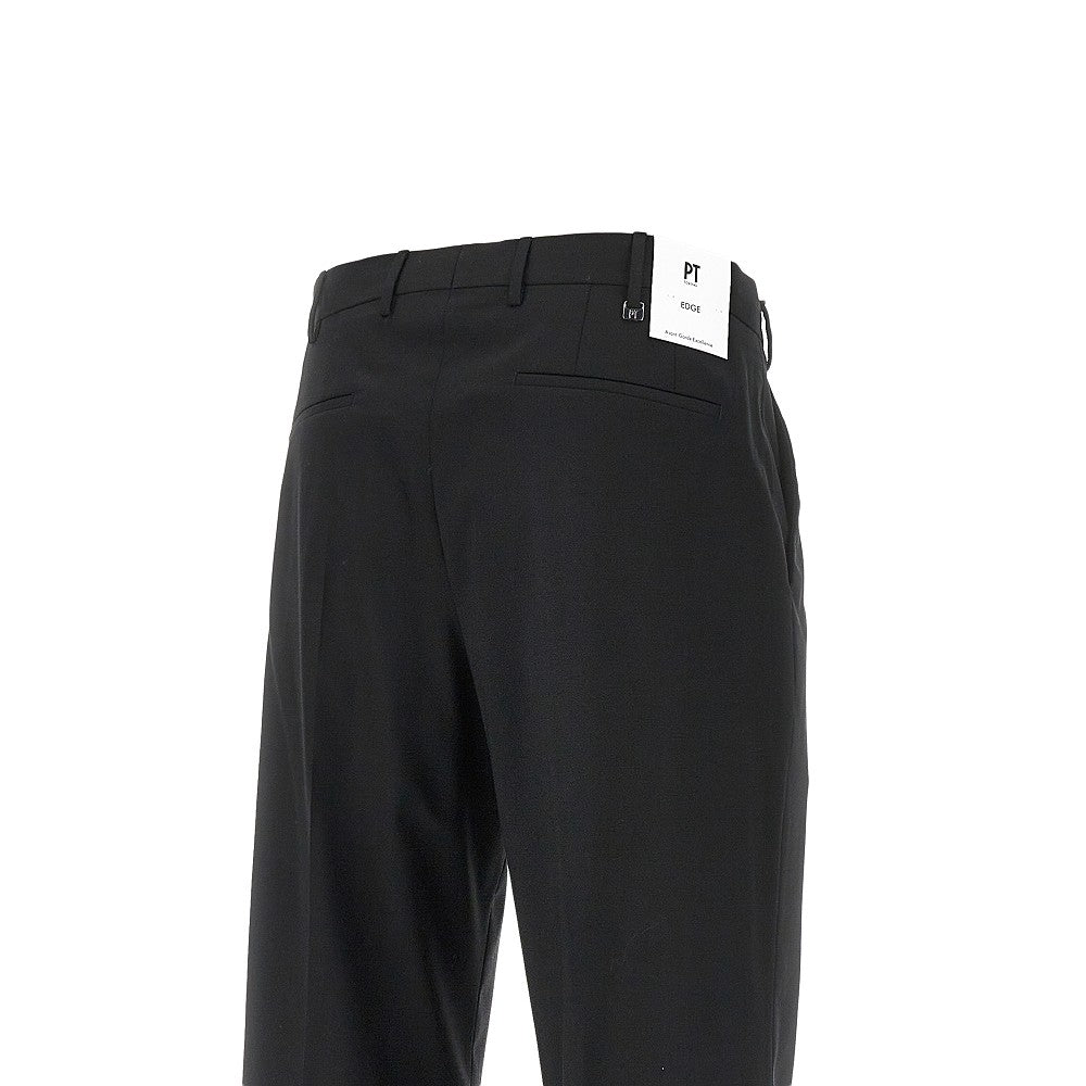 Pantalone 'Diciannove' in misto lana stretch