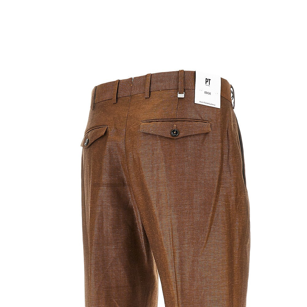 Wool and linen 'Rebel Fit' pants